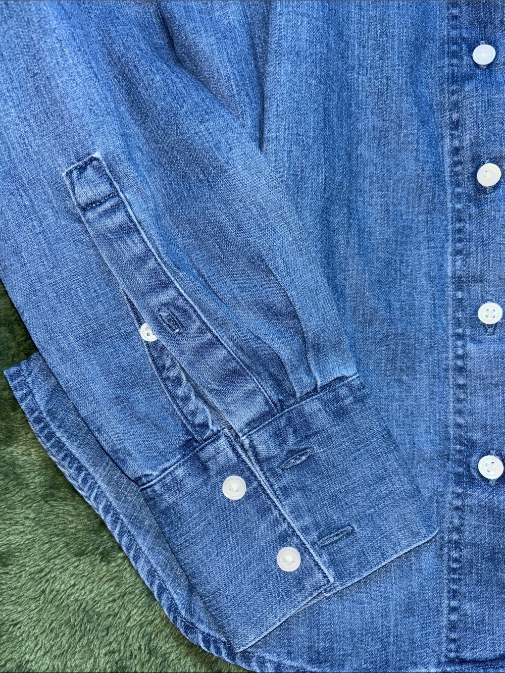 Banana Republic Blue Denim Button-Up Shirt - Picture 3 of 3